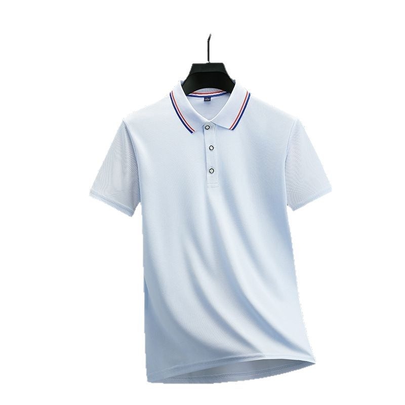Мъжка поло риза с къс ръкав, яка на поло, 100% полиестер, летен дизайн