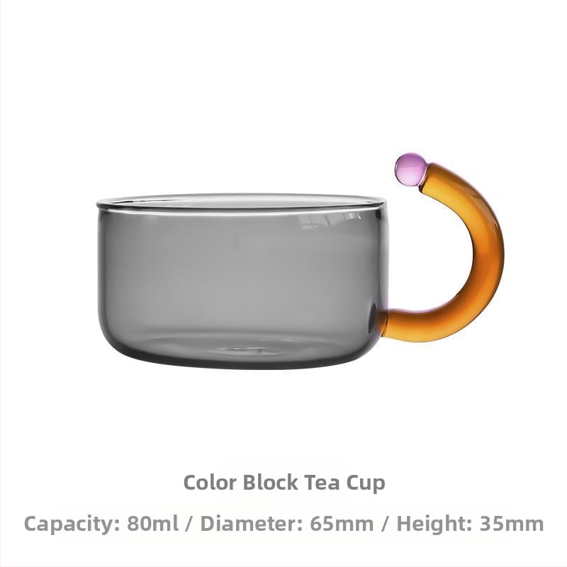 Ar borosilikato stiklo arbatinukas, atsparus aukštoms temperatūroms, japonų paprastas stilius, be arbatos padėklo