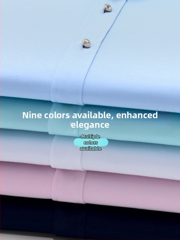 Мъжка риза – слим-fit кройка, квадратна яка, дълъг ръкав, боядисана по прежда, полиестерова смес