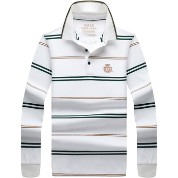 Поло риза, дълъг ръкав, свободна кройка, памучно-смесена материя, дишаща и влагоотвеждаща, пролетно-есенен сезон