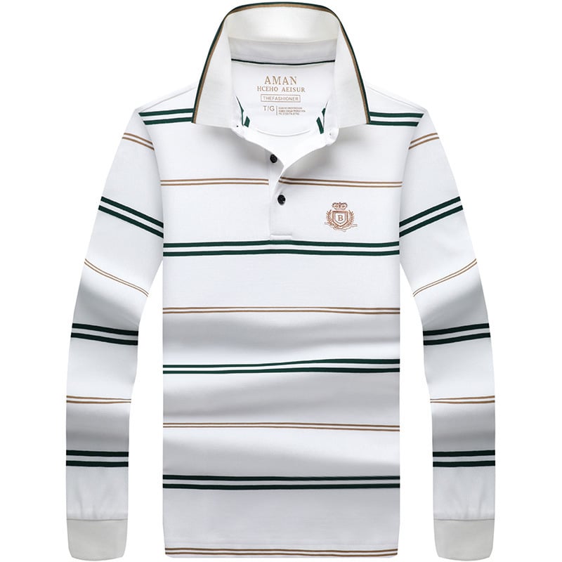 Polo krekls ar garām piedurknēm, brīvā piegriezuma, kokvilnas maisījums, elpojošs, mitrumu vadīt, pavasaris-rudens