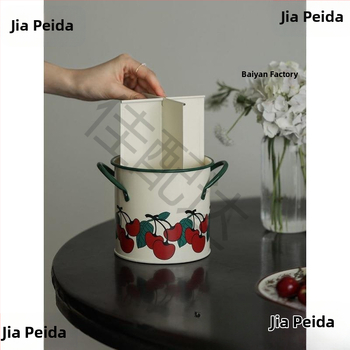 Keraminis lazdelė laikiklis maistui, šiuolaikiškas minimalistinis stilius, gėlių raštas, vandens poliravimo apdaila, išleistas 2023