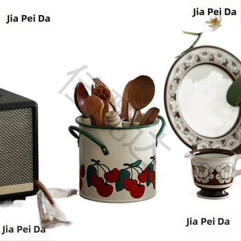 Keraminis lazdelė laikiklis maistui, šiuolaikiškas minimalistinis stilius, gėlių raštas, vandens poliravimo apdaila, išleistas 2023