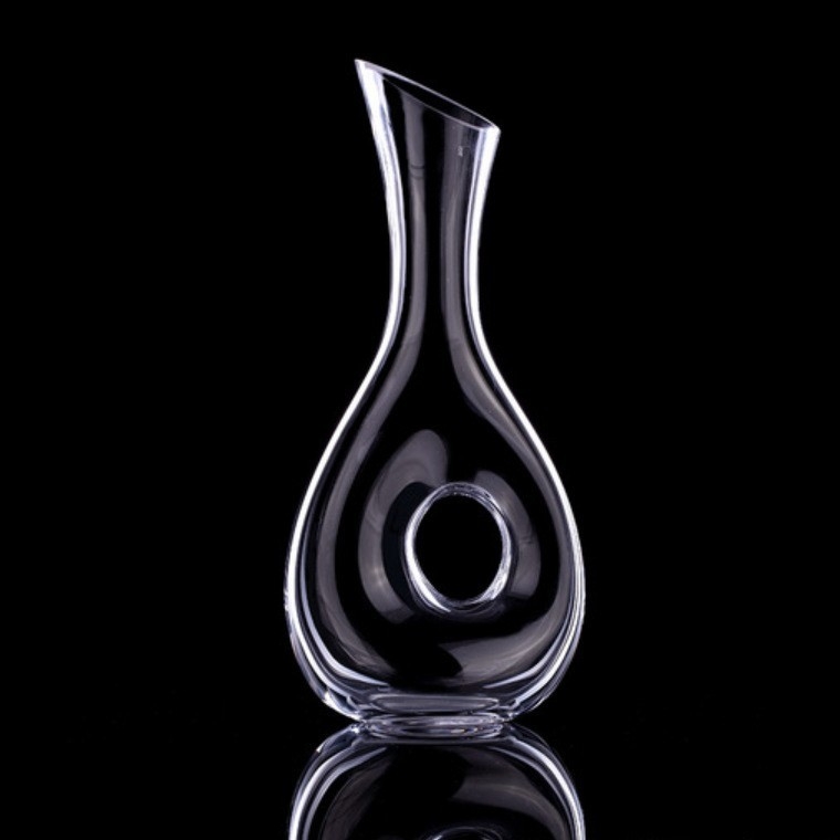 Stiklo dekantorius su U-formos, Europos stilius, paprastas dizainas, talpa 1000 ml ir daugiau