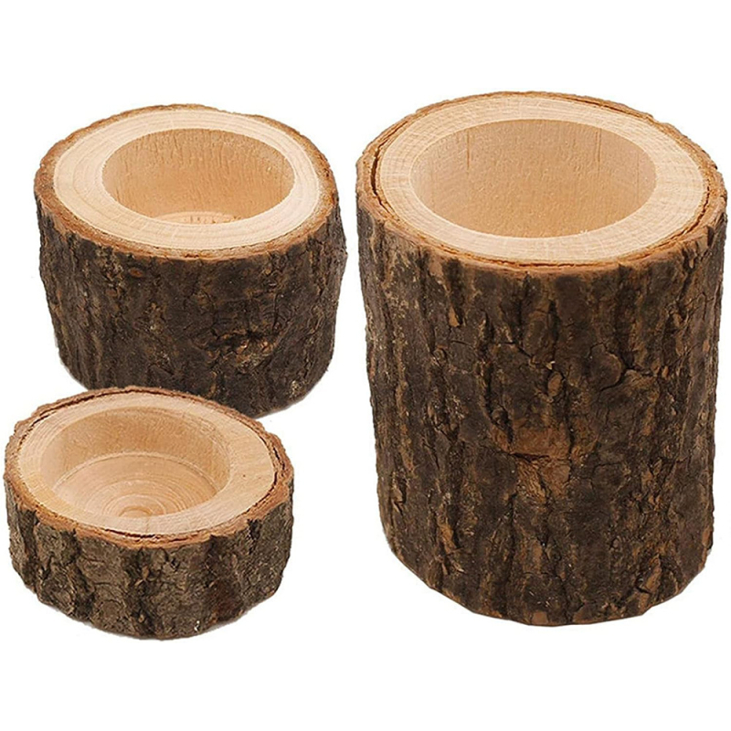 Дървен свещник в скандинавски стил с дървена основа, декоративен за дома; Материал: дърво; Стил: модерен минимализъм; Подходящ за подарък: сватба, рожден ден