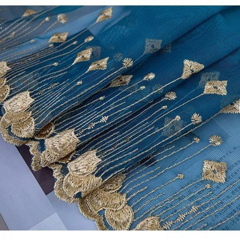 Géz függöny gradienttel, dupla rétegű blackout ablakvédő függöny nappaliba/hálószobába/erkélyre – perforált függöny, modern minimalist stílus; Anyag: Egyéb; Készítés: Egyéb; Nem testre szabható