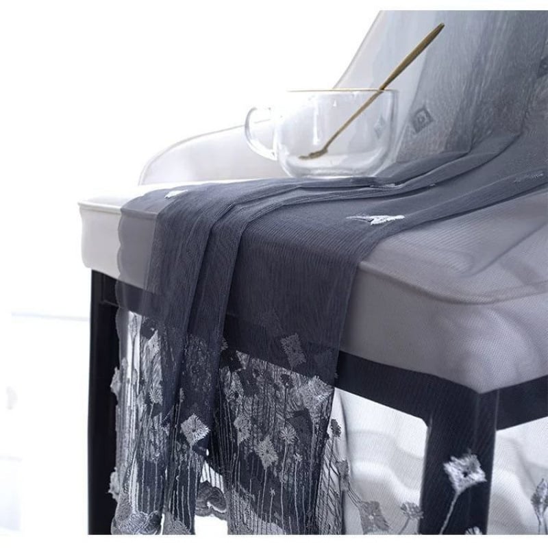 Géz függöny gradienttel, dupla rétegű blackout ablakvédő függöny nappaliba/hálószobába/erkélyre – perforált függöny, modern minimalist stílus; Anyag: Egyéb; Készítés: Egyéb; Nem testre szabható