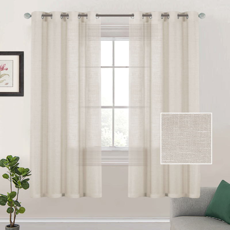 Poliészter függönyök, átlátszó fényátengedés, modern minimalista stílus, nappalira, hálószobára, dolgozószobára, étteremre (Anyag: Poliészter; Funkció: Fényátengedés; Stílus: Modern minimalizmus; Terek: Nappali, Hálószoba, Dolgozószoba, Étterem)