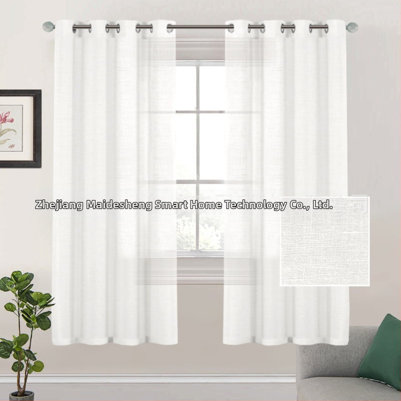 Poliészter függönyök, átlátszó fényátengedés, modern minimalista stílus, nappalira, hálószobára, dolgozószobára, étteremre (Anyag: Poliészter; Funkció: Fényátengedés; Stílus: Modern minimalizmus; Terek: Nappali, Hálószoba, Dolgozószoba, Étterem)