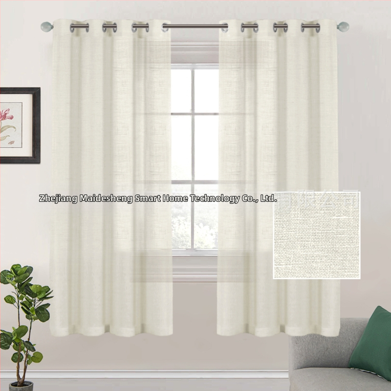 Poliészter függönyök, átlátszó fényátengedés, modern minimalista stílus, nappalira, hálószobára, dolgozószobára, étteremre (Anyag: Poliészter; Funkció: Fényátengedés; Stílus: Modern minimalizmus; Terek: Nappali, Hálószoba, Dolgozószoba, Étterem)