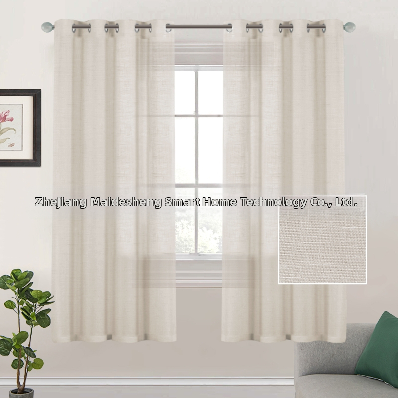 Poliészter függönyök, átlátszó fényátengedés, modern minimalista stílus, nappalira, hálószobára, dolgozószobára, étteremre (Anyag: Poliészter; Funkció: Fényátengedés; Stílus: Modern minimalizmus; Terek: Nappali, Hálószoba, Dolgozószoba, Étterem)