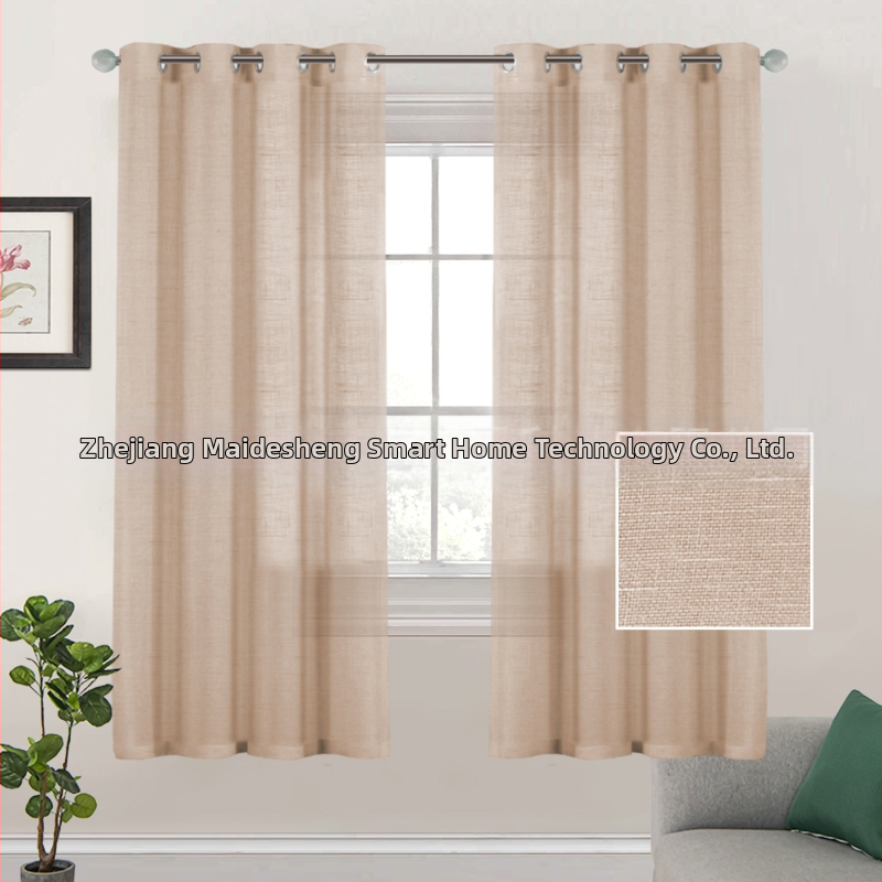 Poliészter függönyök, átlátszó fényátengedés, modern minimalista stílus, nappalira, hálószobára, dolgozószobára, étteremre (Anyag: Poliészter; Funkció: Fényátengedés; Stílus: Modern minimalizmus; Terek: Nappali, Hálószoba, Dolgozószoba, Étterem)