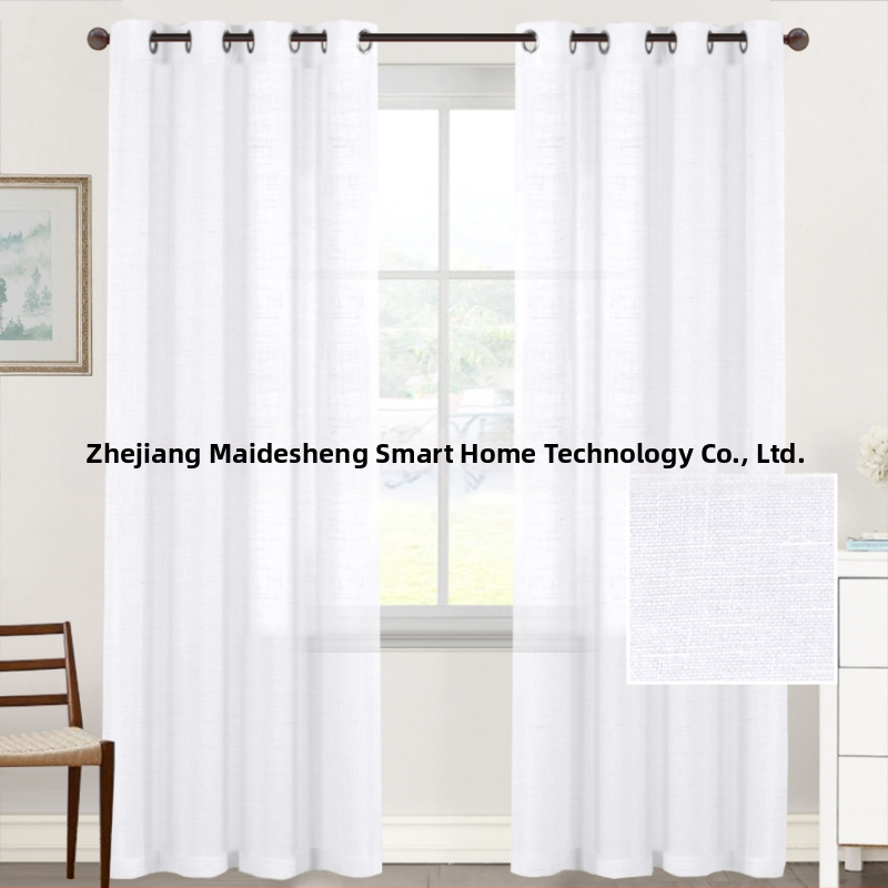 Poliészter függönyök, átlátszó fényátengedés, modern minimalista stílus, nappalira, hálószobára, dolgozószobára, étteremre (Anyag: Poliészter; Funkció: Fényátengedés; Stílus: Modern minimalizmus; Terek: Nappali, Hálószoba, Dolgozószoba, Étterem)