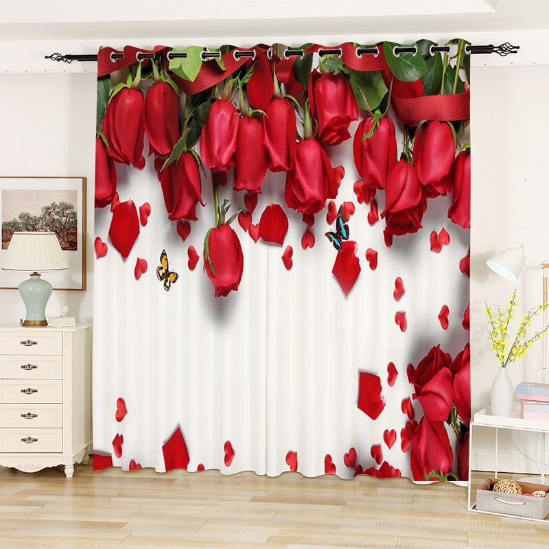 3D digitális nyomtatott függöny – poliészter 80/20 keverék, nyomtatási folyamat, félig árnyékoló 40–70%, minta: nyomtatás