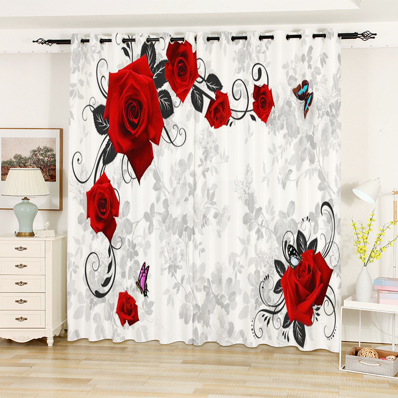 3D digitális nyomtatott függöny – poliészter 80/20 keverék, nyomtatási folyamat, félig árnyékoló 40–70%, minta: nyomtatás