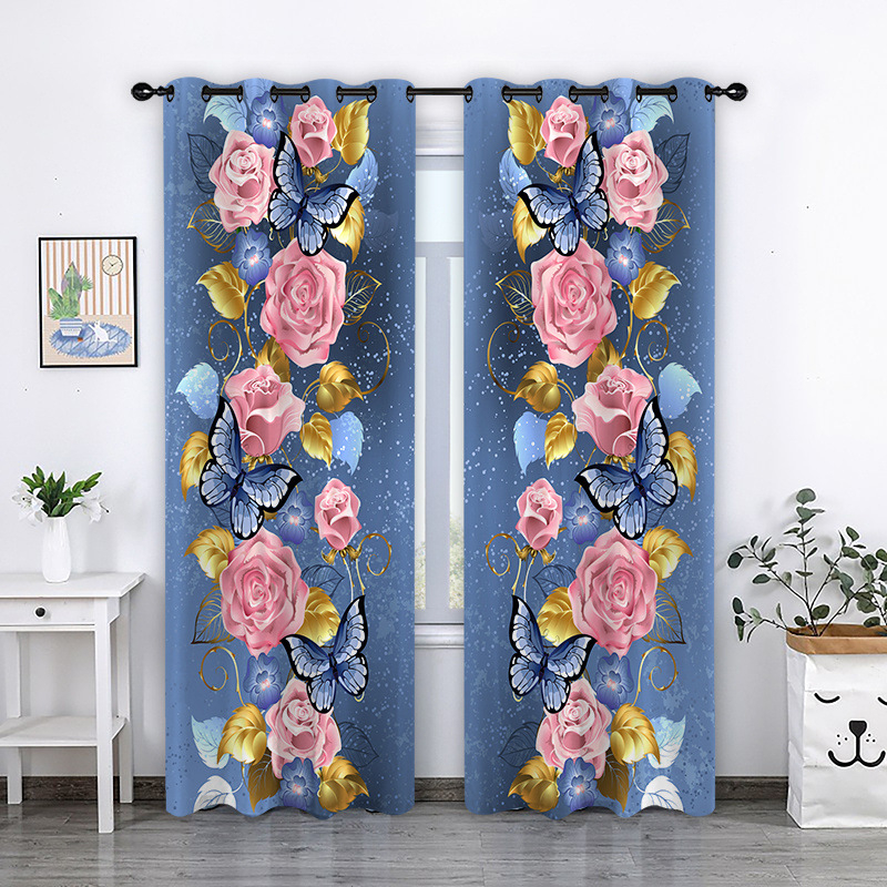 3D digitális nyomtatott függöny – poliészter 80/20 keverék, nyomtatási folyamat, félig árnyékoló 40–70%, minta: nyomtatás