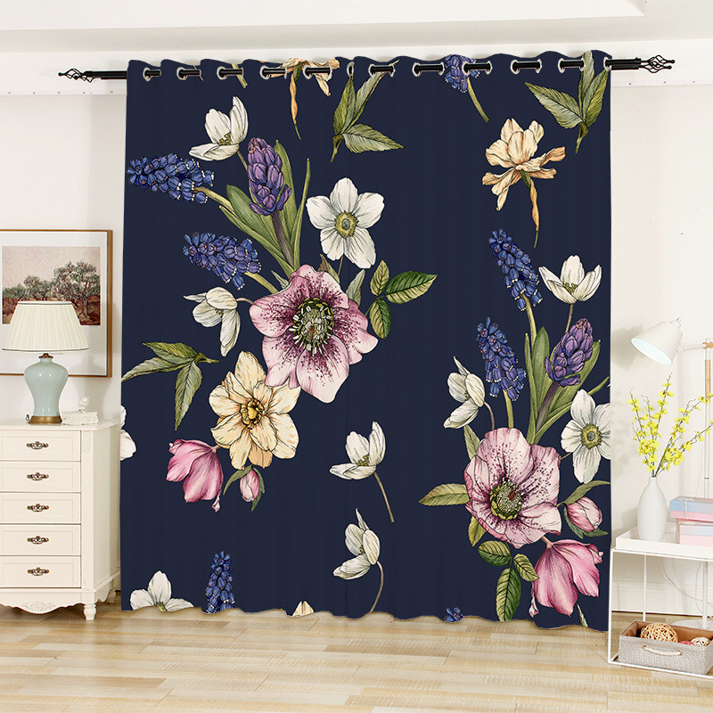 3D digitális nyomtatott függöny – poliészter 80/20 keverék, nyomtatási folyamat, félig árnyékoló 40–70%, minta: nyomtatás