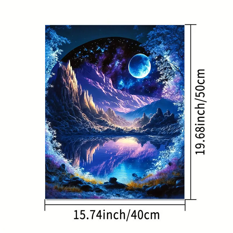 DROFE Frameless DIY цифрова маслена картина – пейзаж, модерен и опростен стил; за хол, спалня и кабинет; персонализиране налично; наличност 99999