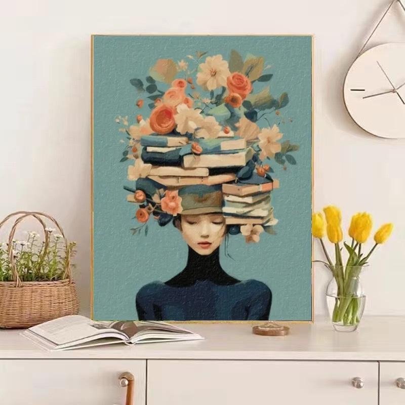 DROFE Frameless DIY цифрова маслена картина – пейзаж, модерен и опростен стил; за хол, спалня и кабинет; персонализиране налично; наличност 99999