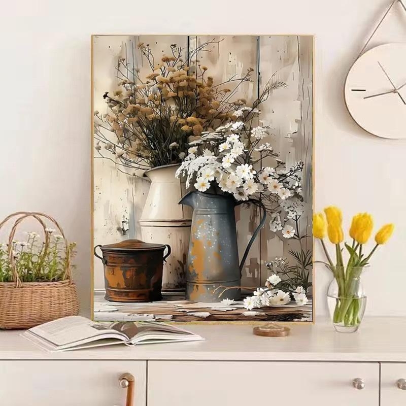 DROFE Frameless DIY цифрова маслена картина – пейзаж, модерен и опростен стил; за хол, спалня и кабинет; персонализиране налично; наличност 99999