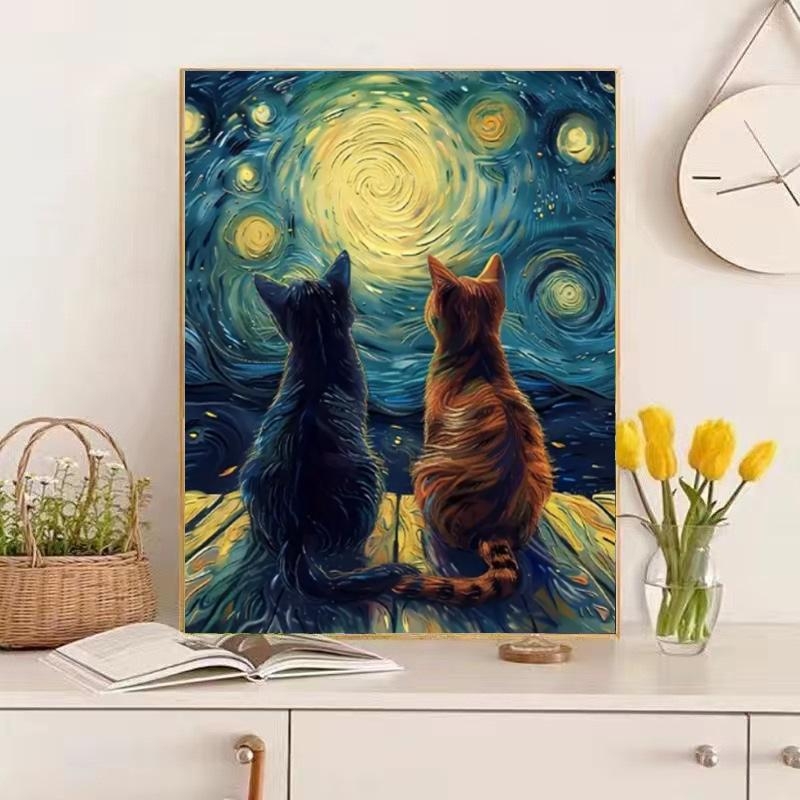 DROFE Frameless DIY цифрова маслена картина – пейзаж, модерен и опростен стил; за хол, спалня и кабинет; персонализиране налично; наличност 99999