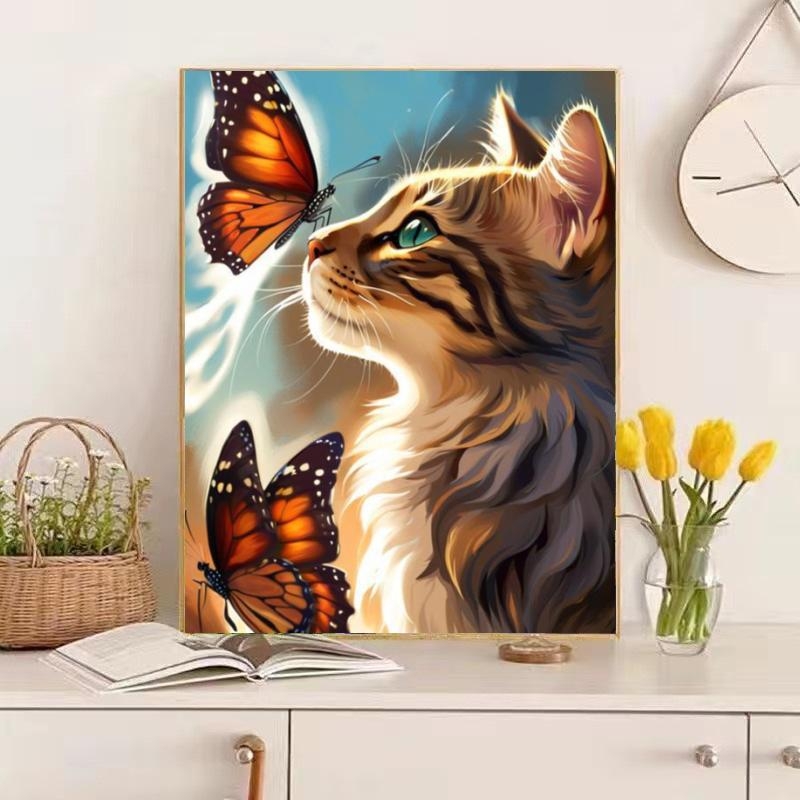 DROFE Frameless DIY цифрова маслена картина – пейзаж, модерен и опростен стил; за хол, спалня и кабинет; персонализиране налично; наличност 99999