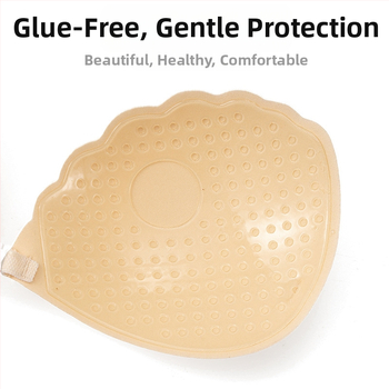 Νάιλον δαντελένια αυτοκόλλητα για το στήθος, Push-Up, τετράφυλλο σχήμα, λεπτά και διαπνέοντα, αόρατα