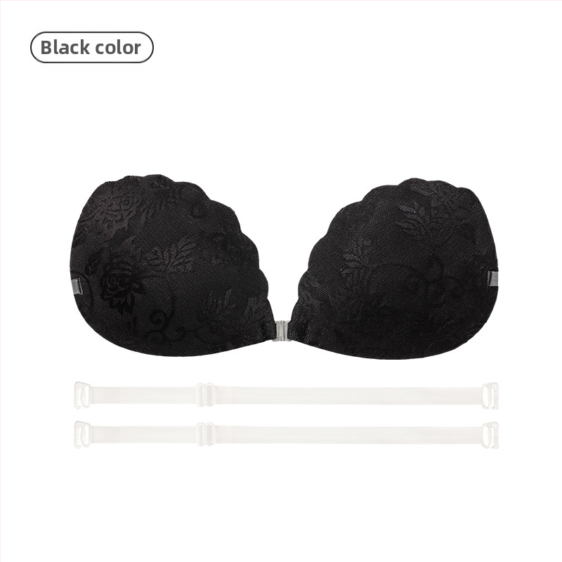 Νάιλον δαντελένια αυτοκόλλητα για το στήθος, Push-Up, τετράφυλλο σχήμα, λεπτά και διαπνέοντα, αόρατα