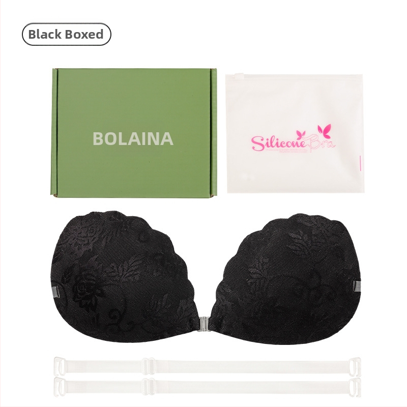 Νάιλον δαντελένια αυτοκόλλητα για το στήθος, Push-Up, τετράφυλλο σχήμα, λεπτά και διαπνέοντα, αόρατα