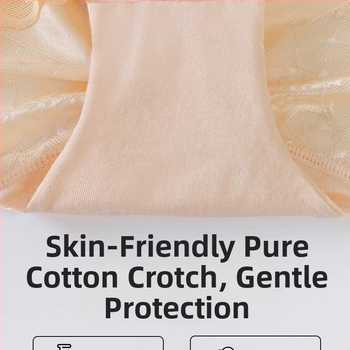 Γυναικείο βαμβακερό εσώρουχο με υψηλή μέση και φλοράλ μοτίβο, επένδυση από βαμβάκι