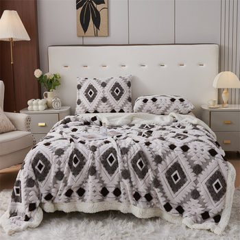 Poliészter plüss takaró, csíkos minta, nyári szezon, modern minimalista stílus, 740 g