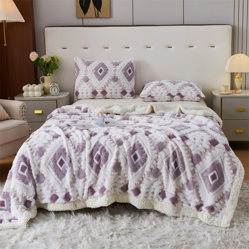 Poliészter plüss takaró, csíkos minta, nyári szezon, modern minimalista stílus, 740 g