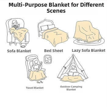 Κουβέρτα φλανελ με γεωμετρικό μοτίβο, προσαρμόσιμη (Πολυεστέρα • βάρος 300–500 γρ • Άνοιξη και φθινόπωρο)