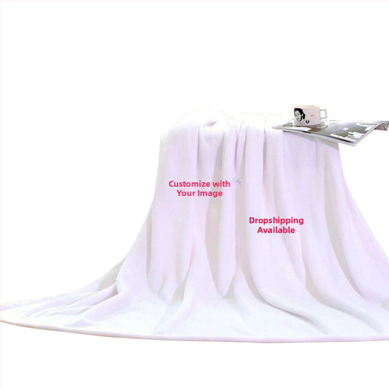 Flanel pléd geometriai mintával, testreszabható (Poliészter • súly 300–500 g • Tavasz és ősz)