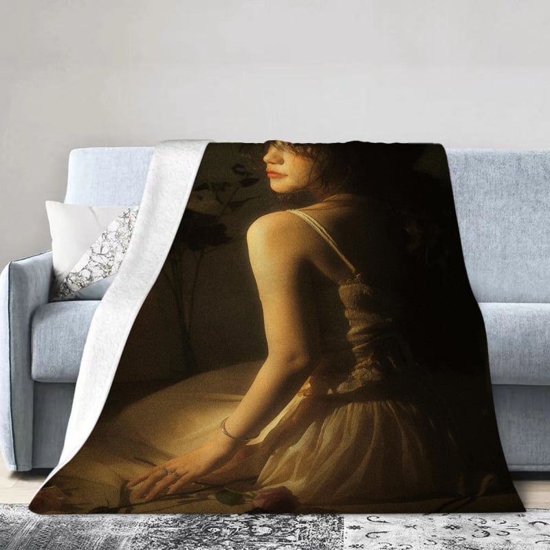 Flanel pléd geometriai mintával, testreszabható (Poliészter • súly 300–500 g • Tavasz és ősz)