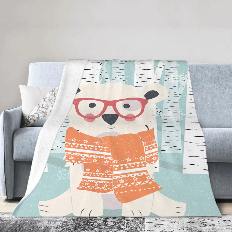 Flanel pléd geometriai mintával, testreszabható (Poliészter • súly 300–500 g • Tavasz és ősz)