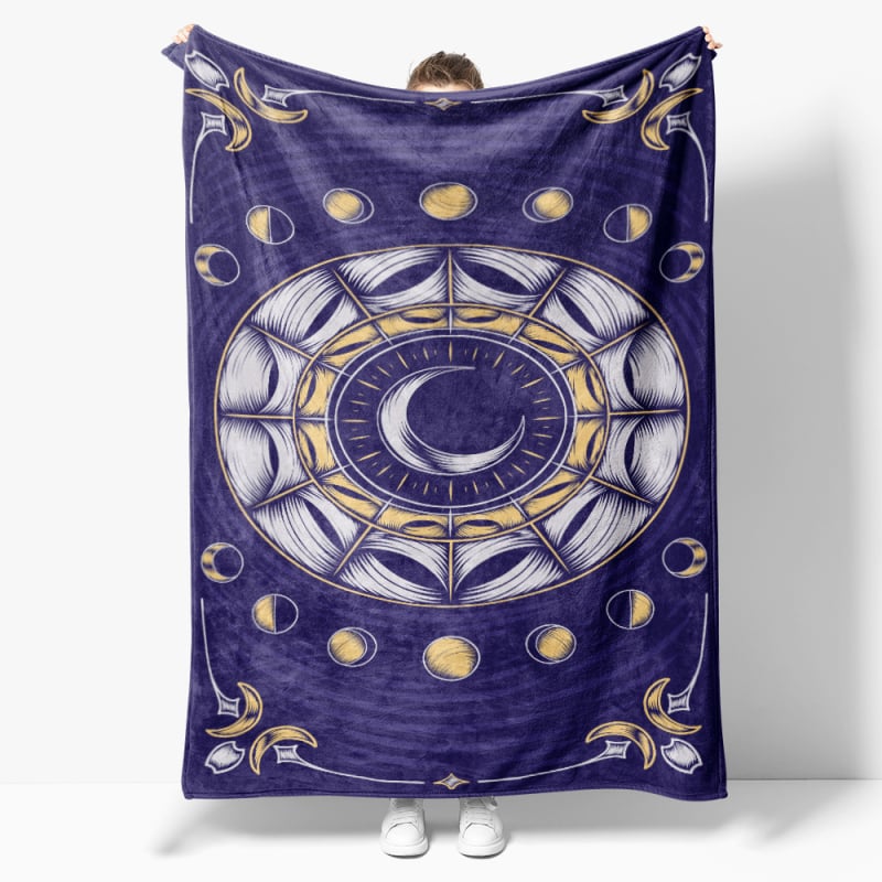 Flanel pléd geometriai mintával, testreszabható (Poliészter • súly 300–500 g • Tavasz és ősz)