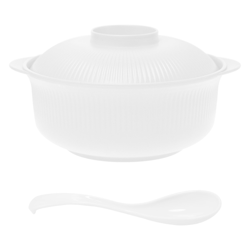 Μπόλ για στιγμιαίες νούντλες, από ίνες σίτου, κατάλληλο για φούρνο μικροκυμάτων, στρογγυλό, μοντέρνος μινιμαλιστικός σχεδιασμός