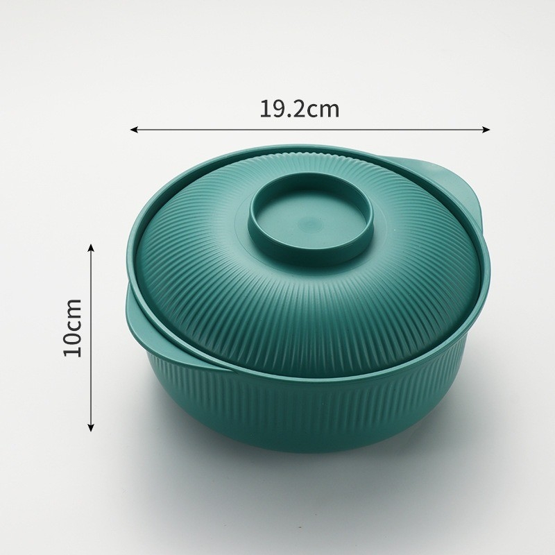 Μπόλ για στιγμιαίες νούντλες, από ίνες σίτου, κατάλληλο για φούρνο μικροκυμάτων, στρογγυλό, μοντέρνος μινιμαλιστικός σχεδιασμός