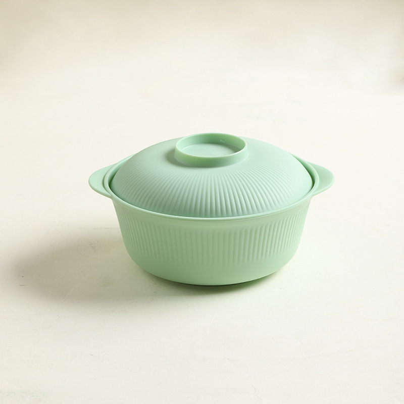 Μπόλ για στιγμιαίες νούντλες, από ίνες σίτου, κατάλληλο για φούρνο μικροκυμάτων, στρογγυλό, μοντέρνος μινιμαλιστικός σχεδιασμός