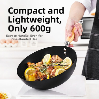 Μίνι γουόκ από σφυρήλατο σίδερο, με ένα πάτο, βάθος 8 εκ, γυάλινο καπάκι