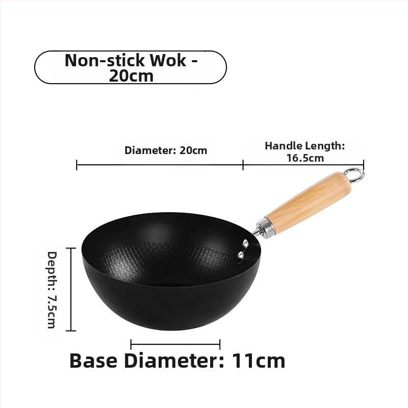 Μίνι γουόκ από σφυρήλατο σίδερο, με ένα πάτο, βάθος 8 εκ, γυάλινο καπάκι