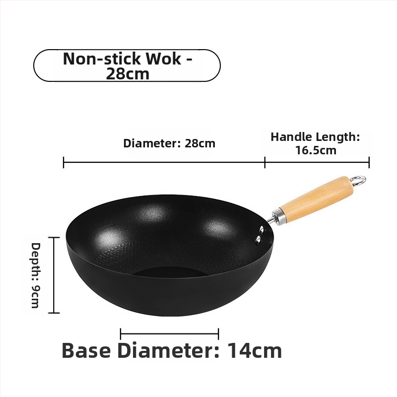 Μίνι γουόκ από σφυρήλατο σίδερο, με ένα πάτο, βάθος 8 εκ, γυάλινο καπάκι