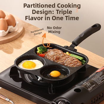 Τηγάνι με αντικολλητικό επίστρωμα, καρδιά για αυγά, μίνι τηγάνι τεσσάρων οπών, επίπεδος πυθμένα (Μοντέλο 01; Υλικό: ιατρικός λίθος; Βάθος: 3,5 cm)