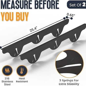Κάλυμμα κενών ανάμεσα σε φούρνο και πάγκου από ανοξείδωτο χάλυβα, μοντέλο K-04, εγκατάσταση με πίεση, 270 g
