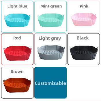 Oro fritezei silikoninė kepimo skarda – maisto kokybės silikonas, aukštos temperatūros atsparumas, šiuolaikiškas minimalistinis dizainas, Thorough