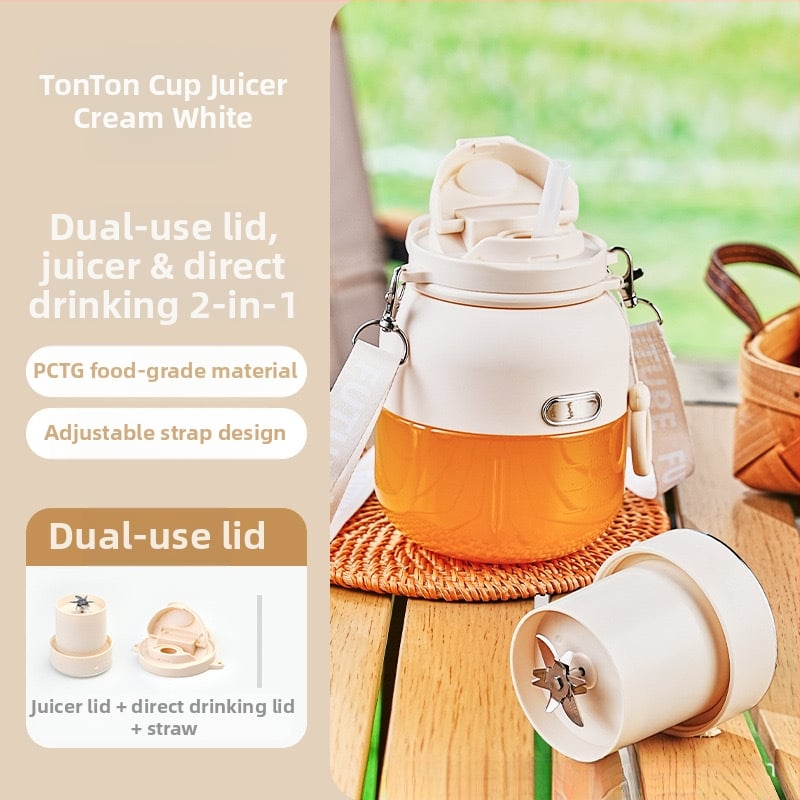 Sultims spaudžiantis puodelis su įmontuota baterija, 18000 rpm, penkių ašmenų peilis, talpa 400 ml, vidinis indas iš PC maistinės plastiko