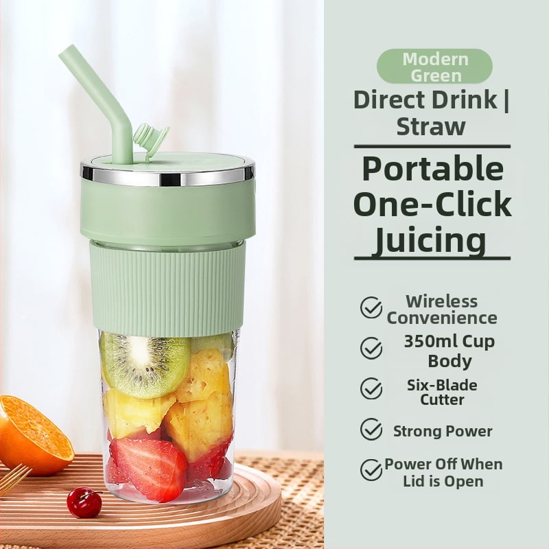 Sultims spaudžiantis puodelis su įmontuota baterija, 18000 rpm, penkių ašmenų peilis, talpa 400 ml, vidinis indas iš PC maistinės plastiko