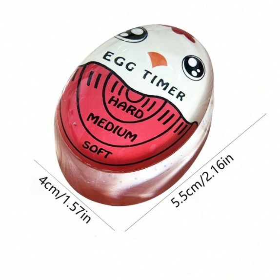 Χρονόμετρο αυγών από σιλικόνη – κουζίνας χρονόμετρο με καρτούν σχέδιο για μαλακά βραστά αυγά – μοντέρνο μινιμαλιστικό στυλ