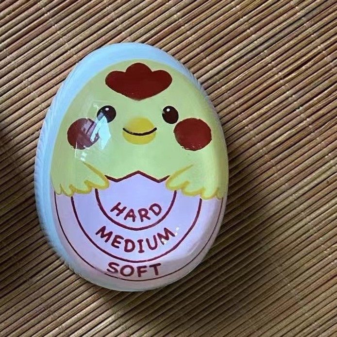 Χρονόμετρο αυγών από σιλικόνη – κουζίνας χρονόμετρο με καρτούν σχέδιο για μαλακά βραστά αυγά – μοντέρνο μινιμαλιστικό στυλ